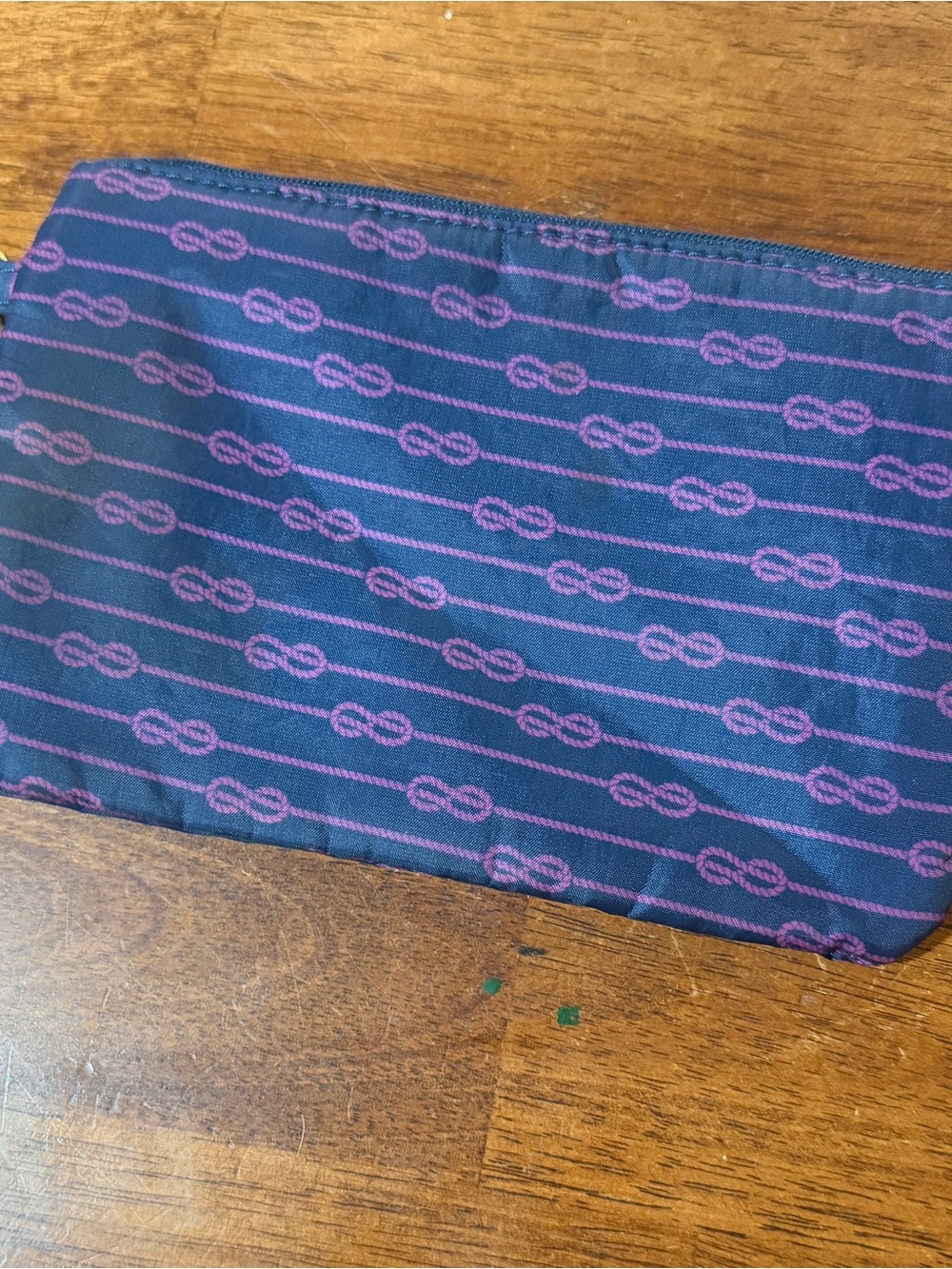 Simply Southern Navy and Purple Patterned Wristlet Pouch